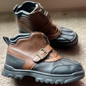 BIG BOYS' POLO Dover Buckled Boots (Youth) Size 3